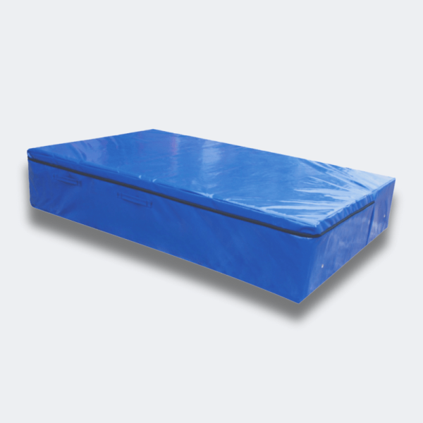 High Jump Landing Mat - Full View High jump landing mat full view, showcasing its large size and durable construction