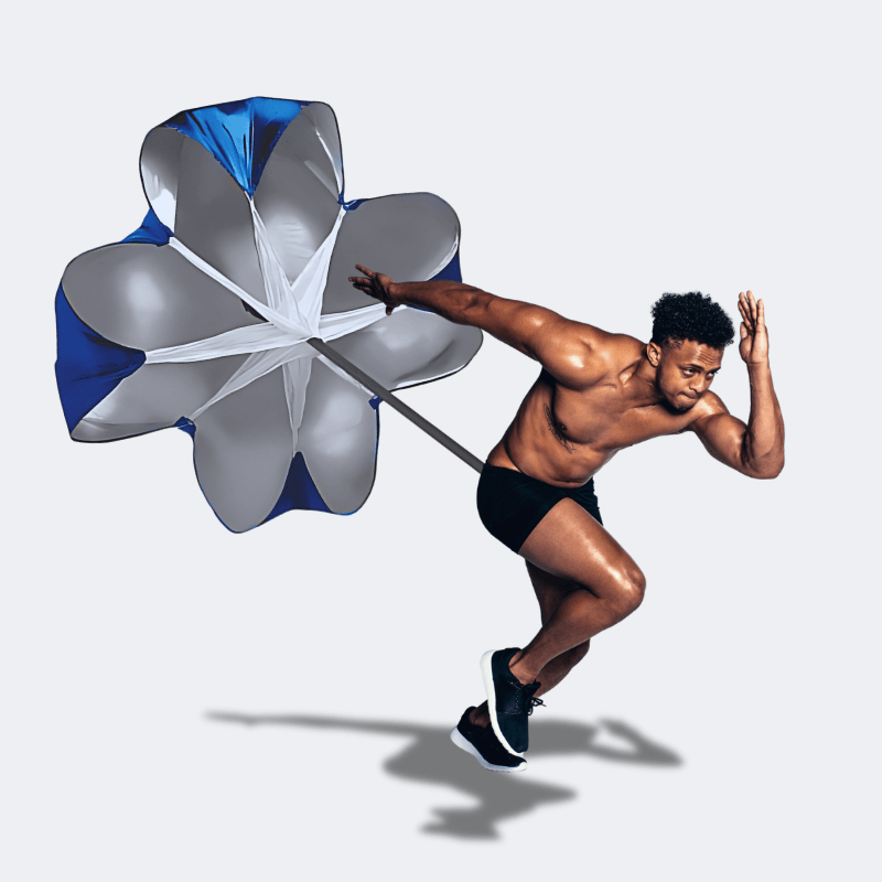 Speed Resistance Power Running Parachute For Exercise, Strength & Speed Training, Great For Sprinters & Long Jumpers