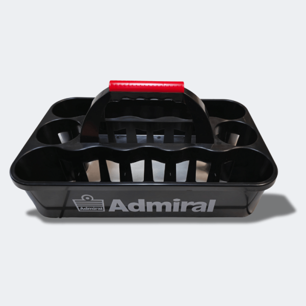 Front view of the Admiral Water Bottle Carrier, showcasing the bottle holder design