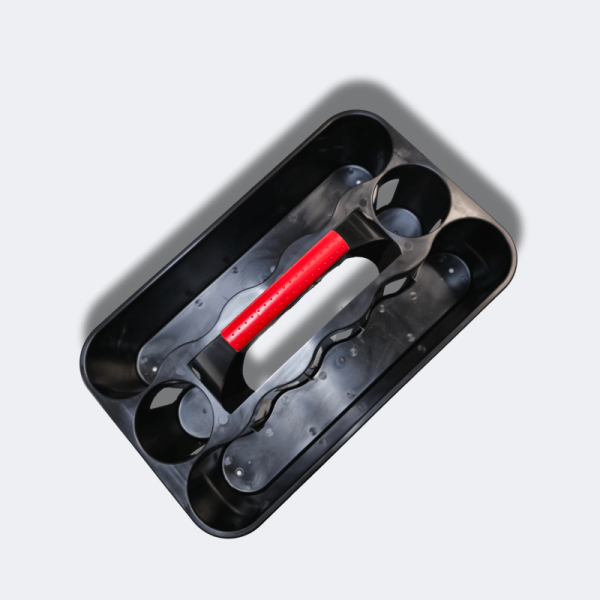 Top view of Admiral Water Bottle Carrier showing bottle arrangement
