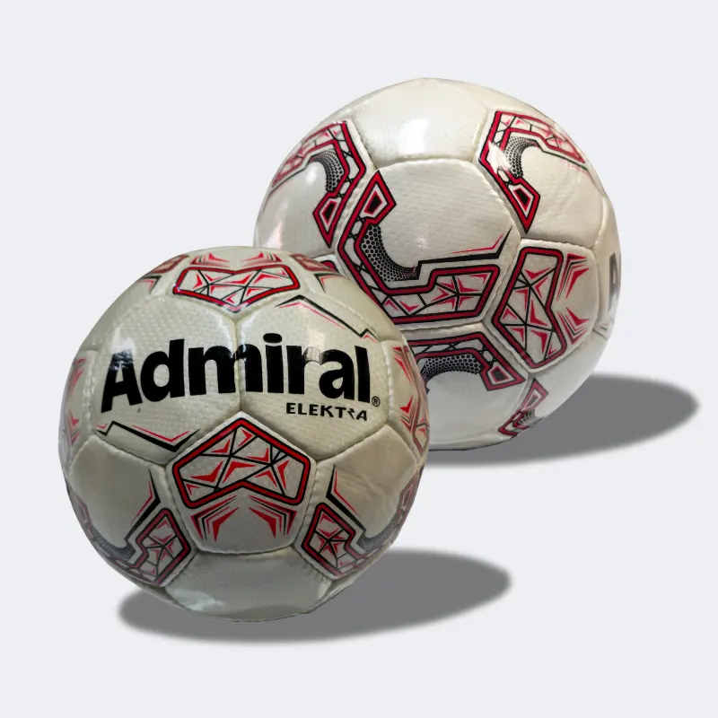 Admiral Elektra Hand-Stitched Hard Ground Soccer Ball shown from two angles