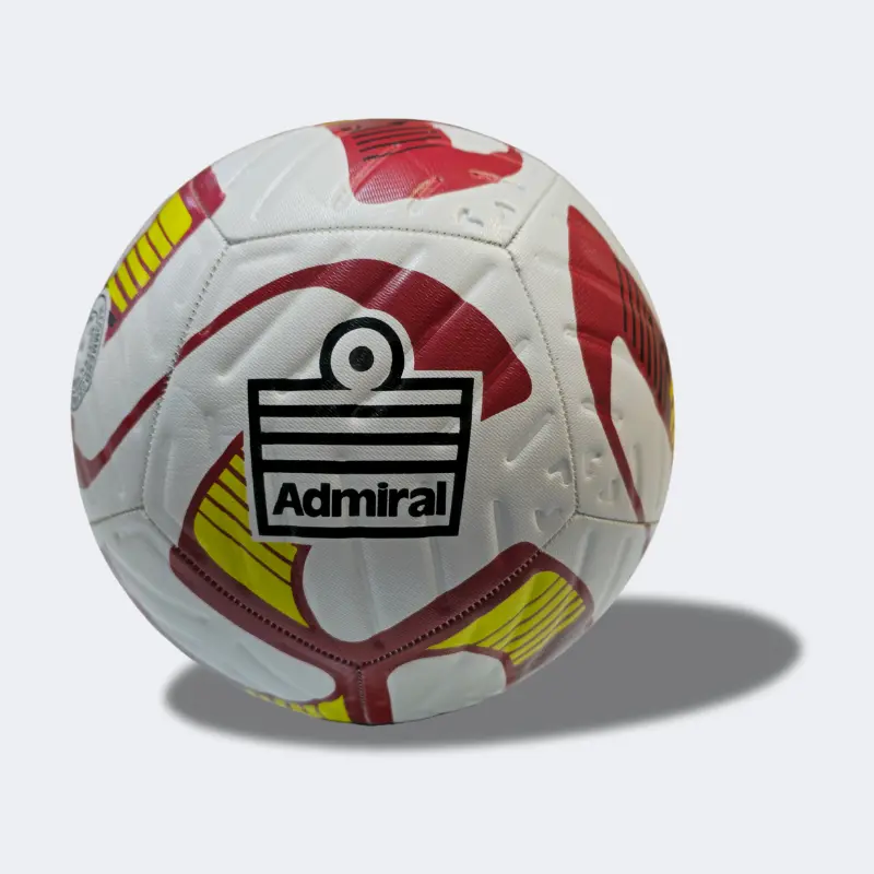Admiral logo on the Admiral Elite Thermofused Soccer Ball.