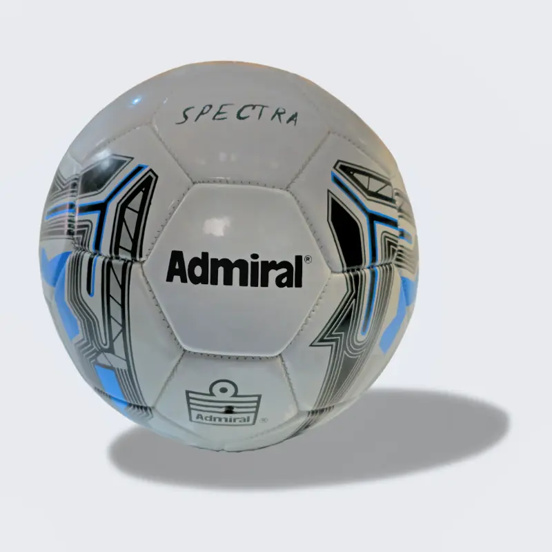 Admiral Spectra Soccer Ball with the Admiral name printed on it.