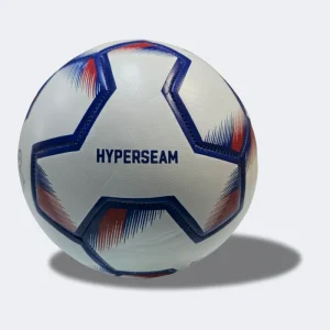 Admiral Striker Hyperseam Soccer Ball. Blue and Red soccer ball with Hyperseam name visible