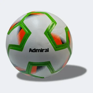 Admiral Striker Hyperseam Soccer Ball. Green and Orange Admiral name on the Striker soccer ball