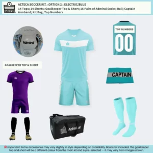 Azteca Soccer Kit Electric Blue – Team Option 2