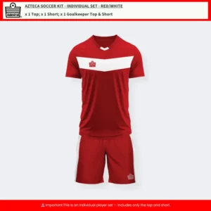 Azteca Soccer Kit Red/White – Individual Set