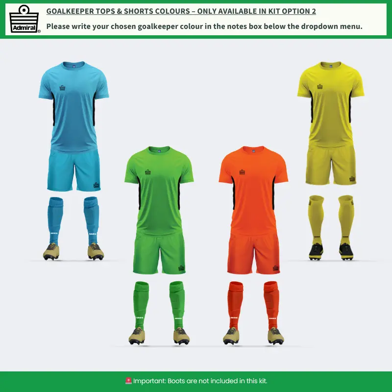 Nunez Soccer Kit Goalkeeper Top and Shorts Colour Options – Only in Kit Option 2