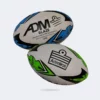 Admiral Blaze Rugby Ball in white-blue and white-green color options