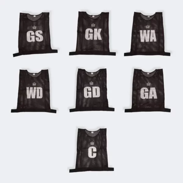 Admiral Imported Mesh Netball Bibs – Black Admiral Imported Mesh Netball Bibs in Black colour