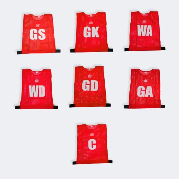 Admiral Imported Mesh Netball Bibs – Red Admiral Imported Mesh Netball Bibs in Red colour