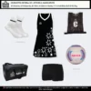 Charlotte Netball Kit Option 2 Black-White