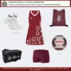Charlotte Netball Kit Option 2 Maroon-White