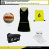Michigan Netball Kit Option 2 Black/Gold Michigan Netball Kit Option 2 Black/Gold