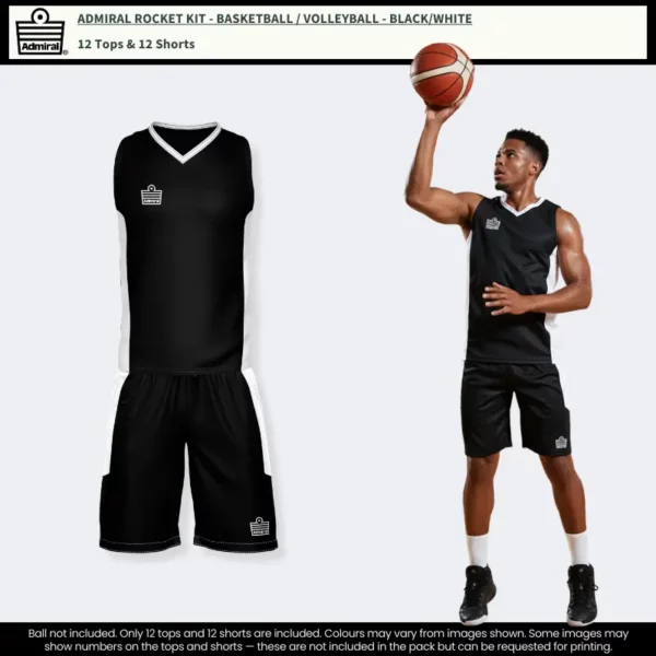 Admiral Rocket Kit - Basketball / Volleyball Black/White Admiral Rocket Kit - Basketball / Volleyball in Black/White