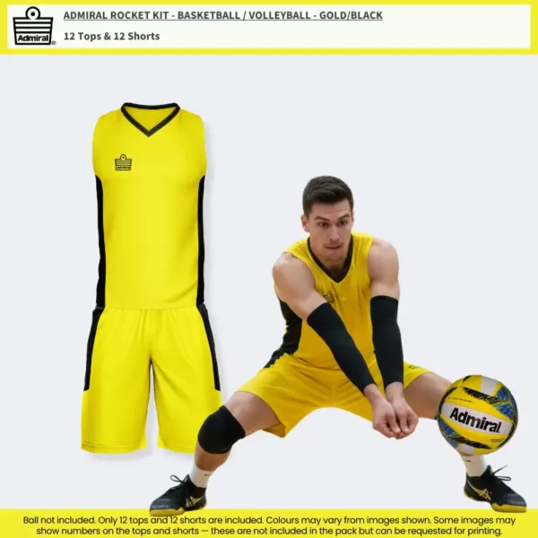 Admiral Rocket Kit - Basketball / Volleyball Gold/Black Admiral Rocket Kit - Basketball / Volleyball in Gold/Black