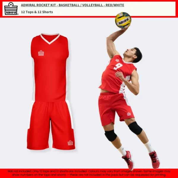 Admiral Rocket Kit - Basketball / Volleyball Red/White Admiral Rocket Kit - Basketball / Volleyball in Red/White