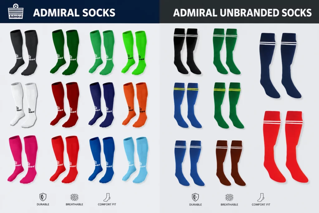 SportsApp Sporting Equipment & Apparel World Cup soccer gear Admiral Branded and Unbranded Socks
