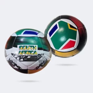 SA Flag Mini Soccer Ball 12 Panel front and back design view