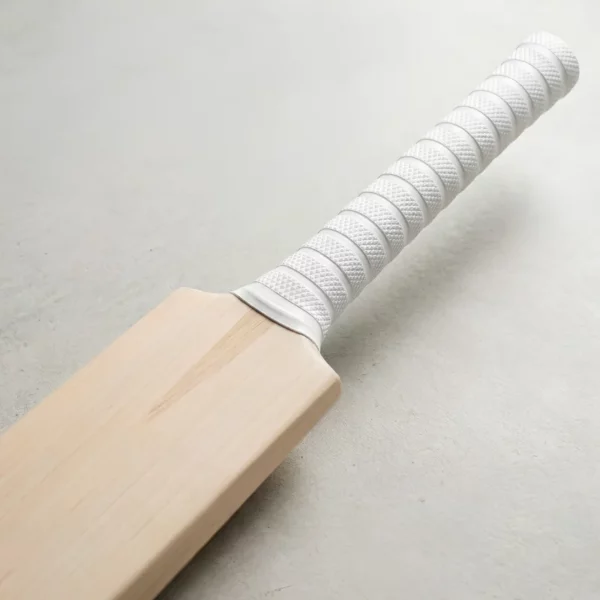 Admiral Ring Design Cricket Bat Grip white fitted on cricket bat