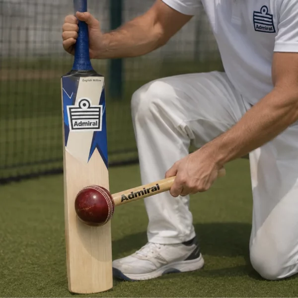 Admiral Cricket Bat Mallet with Leather Ball knocking in a cricket bat