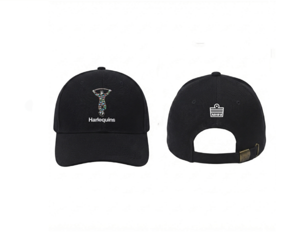 BLACK CAP Harlequins Cricket Cap-Black